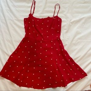 REFORMATION Polka dot mini dress